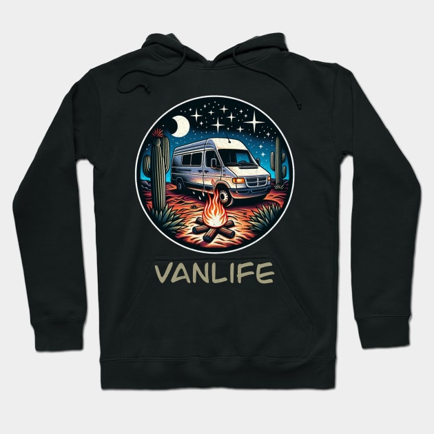 Dodge Sprinter Desert evening Hoodie by Tofuvanman